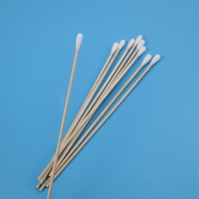 6 "عصا خشبية طويلة أعواد قطنية Qtips صديقة للبيئة