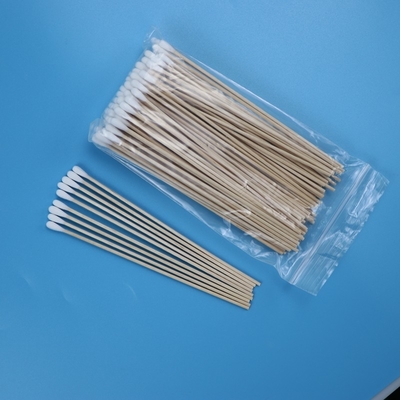 6 "عصا خشبية طويلة أعواد قطنية Qtips صديقة للبيئة