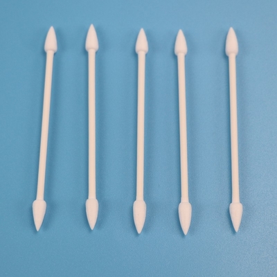 4.7 مم عصا ورقية قابلة للتحلل الحيوي ، مسحة قطنية Qtips مزدوجة مدببة لغرفة الأبحاث