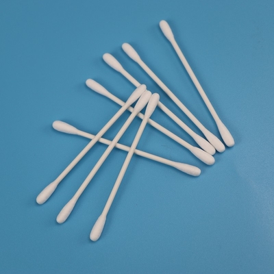 عصا ورقية قابلة للتحلل الحيوي ، رأس مستدير مزدوج Qtips ، أعواد قطنية لغرفة الأبحاث
