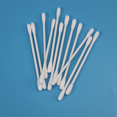 عصا ورقية قابلة للتحلل الحيوي ، رأس مستدير مزدوج Qtips ، أعواد قطنية لغرفة الأبحاث