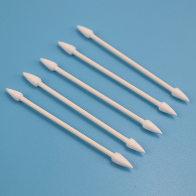 صديقة للبيئة ورقة عصا مزدوجة رؤساء مدببة Qtips أعواد قطنية لغرفة الأبحاث CA-003