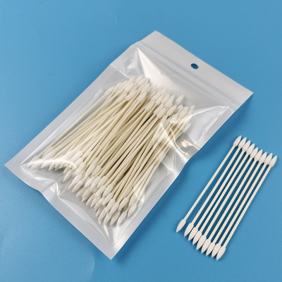 عصا ورقية صديقة للبيئة مقاس 3 مم، أطراف Qtips مزدوجة مدببة، مسحة قطنية لمستحضرات التجميل لإزالة المكياج