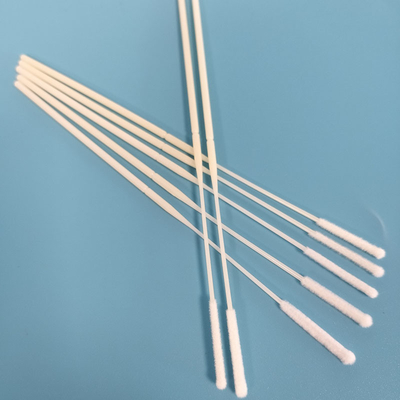 ABS العصا المفروشة النيلون الأنف Swab مجموعة العينات Swab مع نقطة الكسر مغلفة بشكل فردي