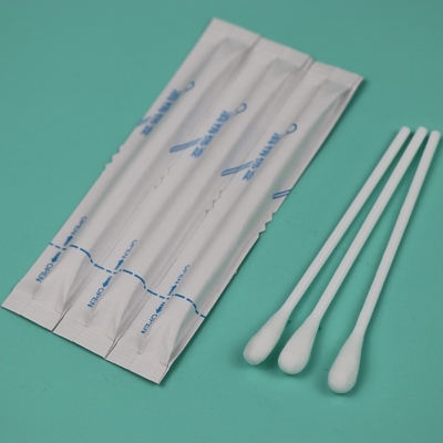 مقبض بلاستيكي مبلل مسبق Qtips الطبي قطن بود Swab مطبق مع الكحول