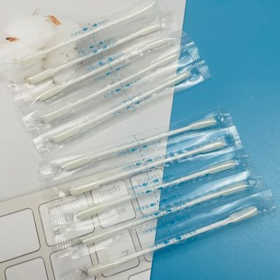 مسحات قطنية احترافية للصالونات، مغلفة بشكل فردي، برؤوس مستديرة / مدببة، لتطويل الرموش، واستخدام المنتجعات الصحية