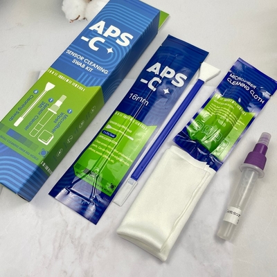 مجموعة تنظيف أجهزة استشعار الكاميرا 16 ملم APS-C 3 في 1 مساحيق ملفوفة بشكل فردي أدوات تنظيف CMOS / CCD