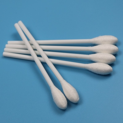 عود PP ذات 10 سم ذات رأس مستدير كبير Qtips Medical Cotton Bud Swab Applicator