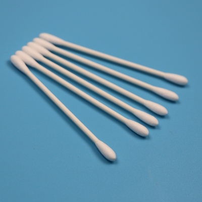 CA-002 الصديقة للبيئة Qtips مزدوجة النهاية التنظيف الصناعي قطن الكبد غرف نظيفة قطن سواب