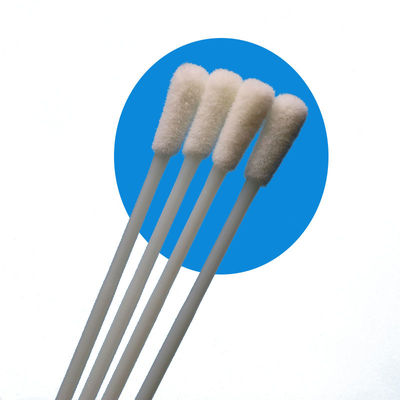 146 ملم مسحة أخذ عينات الفم من النايلون المتدفق ملفوفة بشكل فردي معقمة لأخذ العينات الطبية بدون نقطة كسر