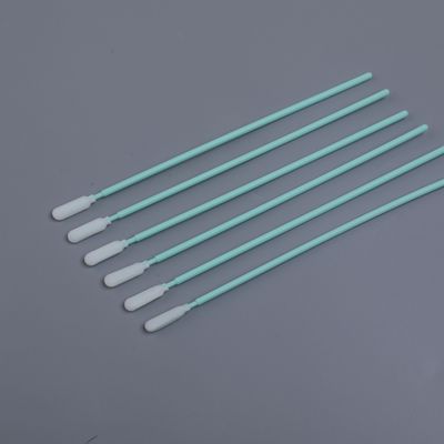 165mm Long Foam Swab مع مقبض صلب لتنظيف فتحة خالية من اللنت