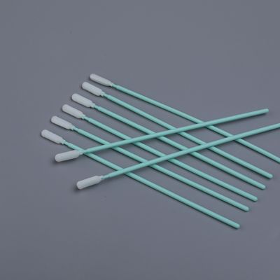 165mm Long Foam Swab مع مقبض صلب لتنظيف فتحة خالية من اللنت