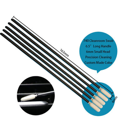 TX740 خالي من الوبر مقاس 6.5 بوصة إسفنجة دقيقة بمقبض طويل للغاية وتفصيل مسحة تنظيف الطابعة مسحة رغوية لتنظيف السيارة