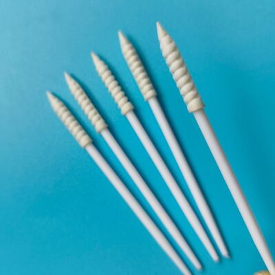 752 مسحة تنظيف صغيرة مدببة خالية من الوبر، مسحة تنظيف إلكترونية، مسحة إسفنجية لتنظيف السيارات