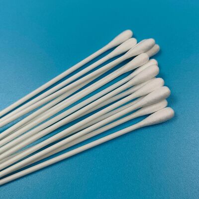 20 سنتيمتر يمكن التخلص منها اضافية طويلة PP عصا القطن برعم القطن مقاومة للمواد الكيميائية Qtips للمختبر