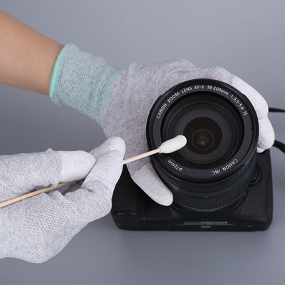 مسحوق سطحي آمن ذو حماية مزدوجة: عصا خشبية مع قلب قطني مغطى بالرغوة للتنظيف الصناعي الخالي من الخدوش