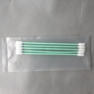 TX740B غرف الأبحاث Q نصائح ، تنظيف القطن مسحات عصا خضراء لتنظيف ثنائي الفينيل متعدد الكلور