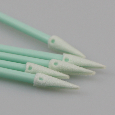 مسحات PP Stick Mini مدببة رأس حادة من الفوم لتنظيف فتحة لوحة المفاتيح
