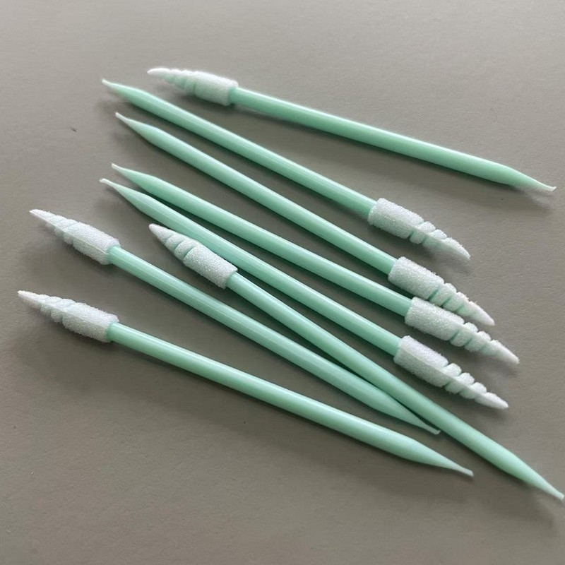 TX751 الرغوة الحلزونية المكشوفة Swab لفتح الفجوة الغبار إزالة عصا التطبيق الصغيرة