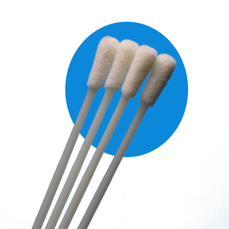 146 ملم مسحة أخذ عينات الفم من النايلون المتدفق ملفوفة بشكل فردي معقمة لأخذ العينات الطبية بدون نقطة كسر